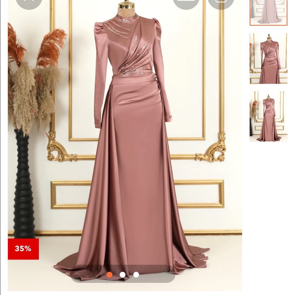 Larache modest fully lined evening gown, brand new with tags, never worn.